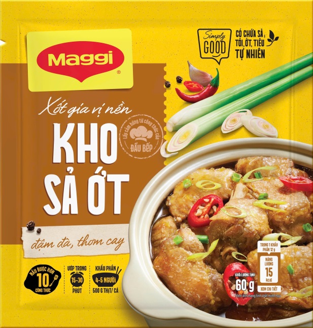Xốt gia vị nền MAGGI Kho sả ớt